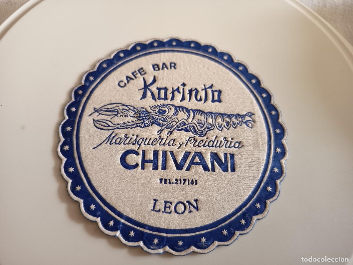 Otros art&iacute;culos de coleccionismo en papel: POSAVASOS CAFE BAR KORINTO-MARISQUERIA CHIVANI-LEON