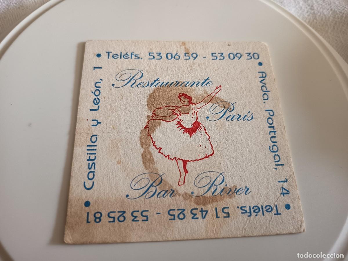 Otros art&iacute;culos de coleccionismo en papel: POSAVASOS RESTAURANTE PARIS-BAR RIVER-LEON