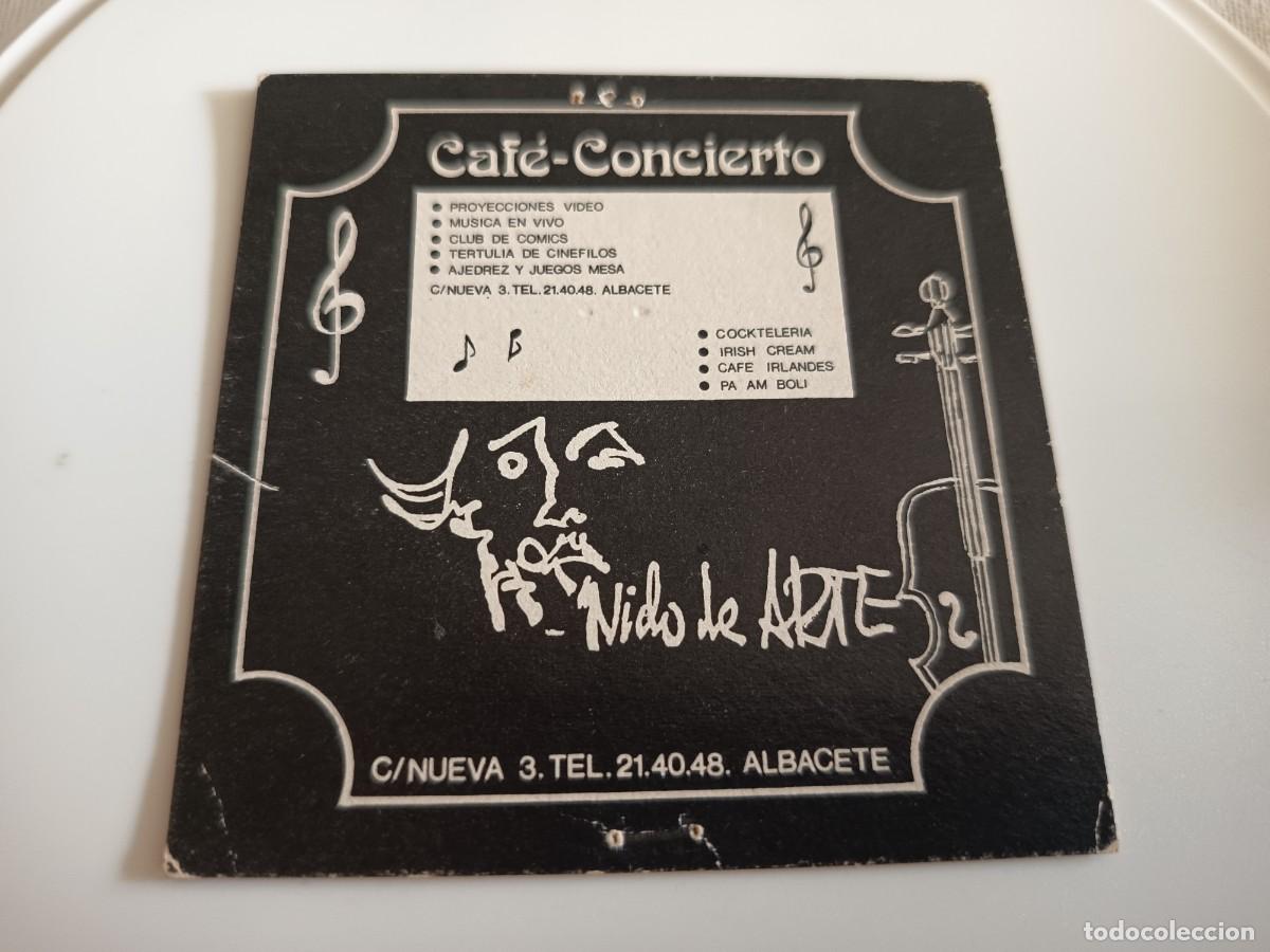 Otros art&iacute;culos de coleccionismo en papel: POSAVASOS CAFE CONCIERTO NIDO DE ARTE-ALBACETE