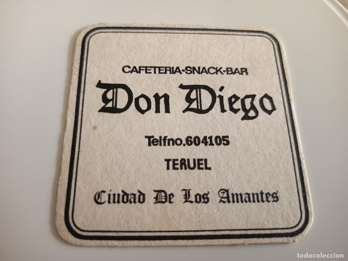 Otros art&iacute;culos de coleccionismo en papel: POSAVASOS CAFETERIA DON DIEGO-TERUEL