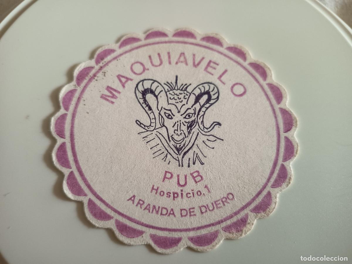 Sammelleidenschaft Andere Papierartikel: POSAVASOS PUB MAQUIAVELO-ARANDA DE DUERO-BURGOS