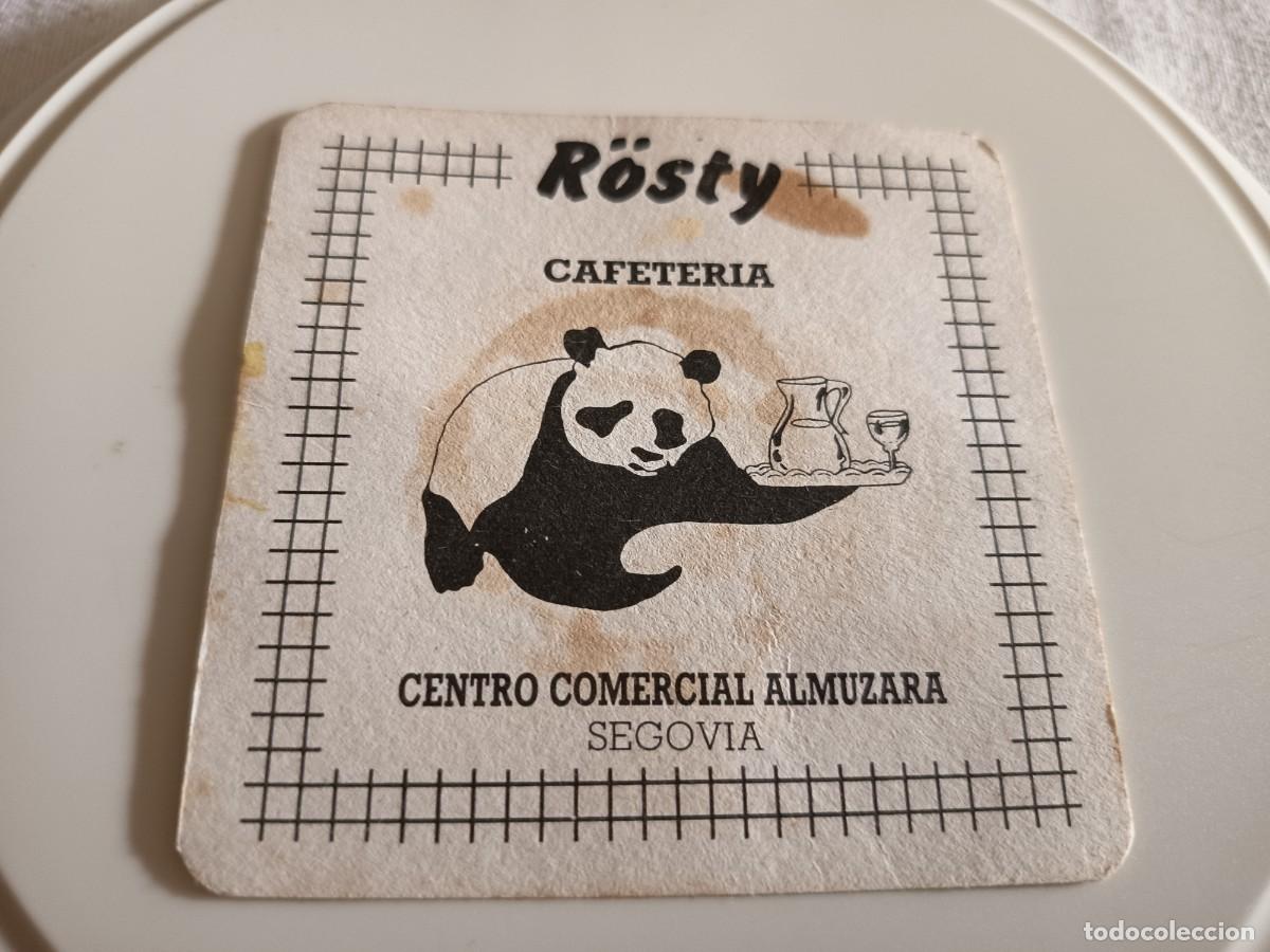 Otros art&iacute;culos de coleccionismo en papel: POSAVASOS CAFETERIA ROSTY-SEGOVIA