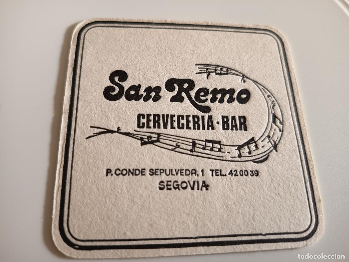 Otros art&iacute;culos de coleccionismo en papel: POSAVASOS CERVECERIA SAN REMO-SEGOVIA