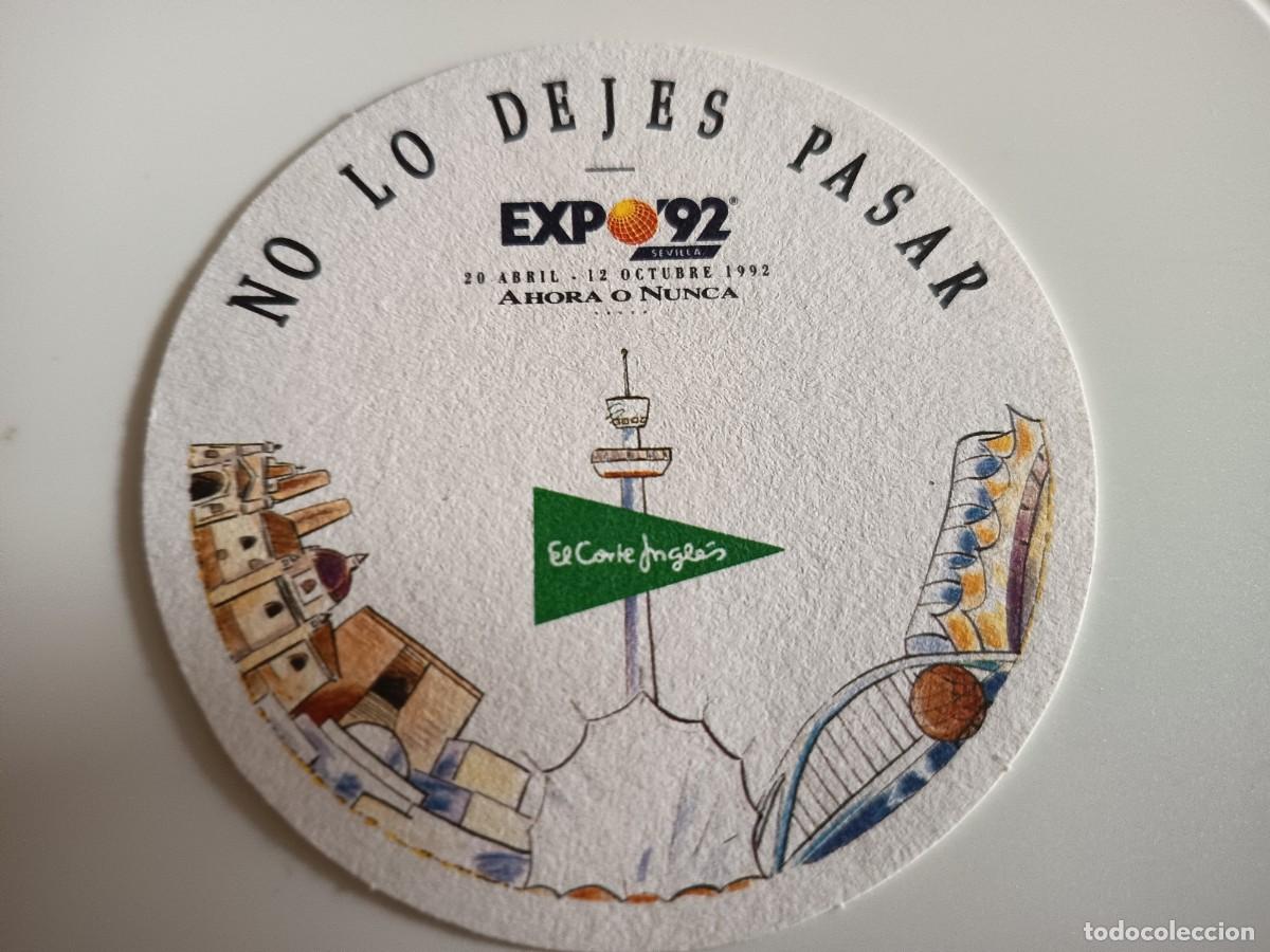 Otros art&iacute;culos de coleccionismo en papel: POSAVASOS EL CORTE INGLES EXPIO 92-SEVILLA
