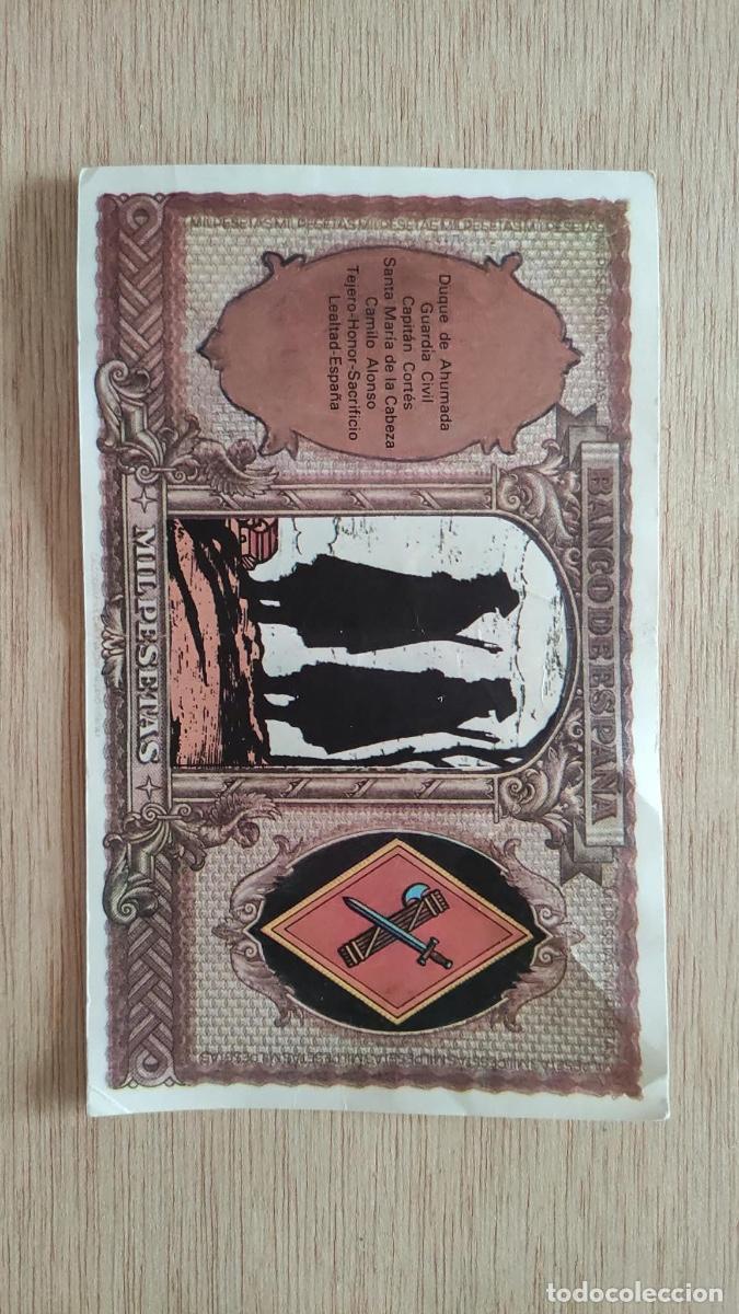 Otros art&iacute;culos de coleccionismo en papel: ANTIGUO BILLETE GUARDIA CIVIL CAPIT&Aacute;N CORTES