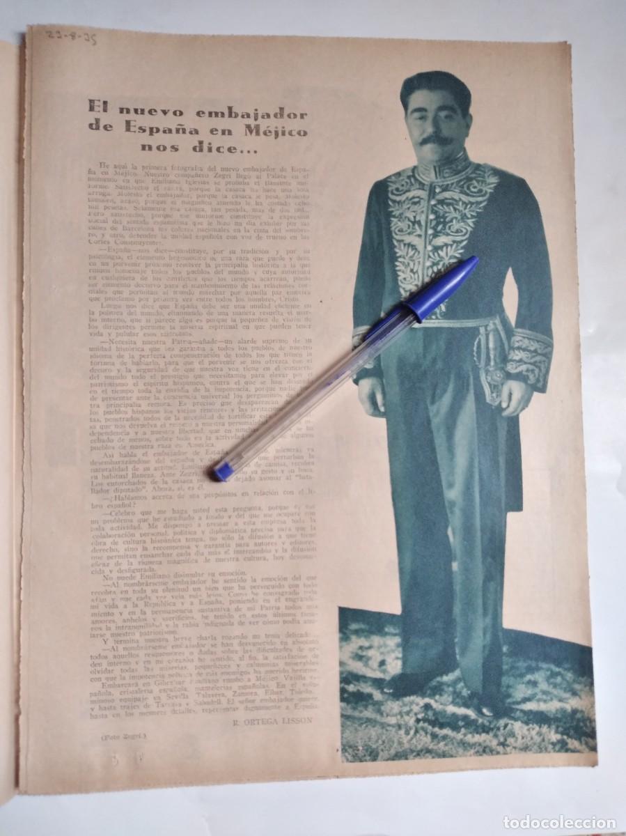 Otros art&iacute;culos de coleccionismo en papel: EMILIANO IGLESIAS AMBROSIO PONTEAREAS NUEVO EMBAJADOR DE ESPA&Ntilde;A EN MEJICO MEXICO HOJA DE PRENSA 1935