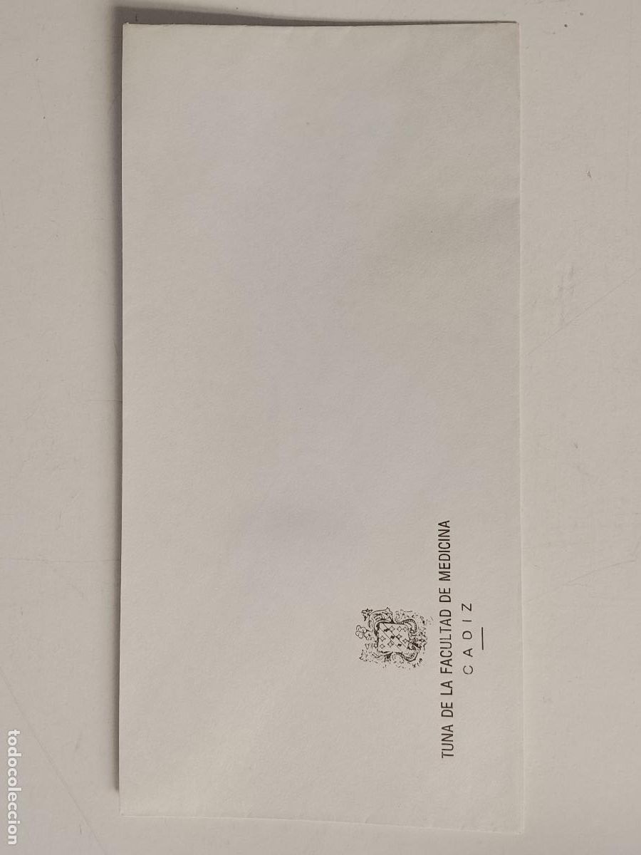 Otros art&iacute;culos de coleccionismo en papel: SOBRE SIN USAR TUNA ESTUDIANTINA FACULTAD DE MEDICINA DE CADIZ