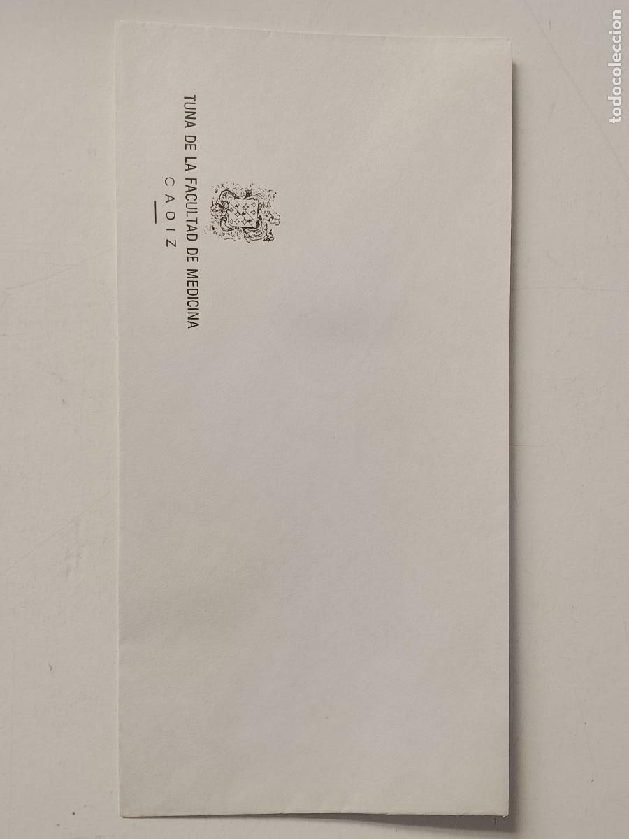 Otros art&iacute;culos de coleccionismo en papel: SOBRE SIN USAR TUNA ESTUDIANTINA FACULTAD DE MEDICINA DE CADIZ