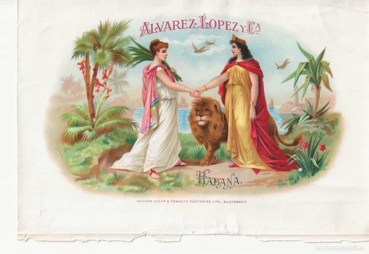 Otros art&iacute;culos de coleccionismo en papel: ANTIGUA HABILITACI&Oacute;N TABACOS &Aacute;LVAREZ L&Oacute;PEZ Y C&Iacute;A. &ndash; HABANA CUBA &ndash; LITOGRAF&Iacute;A