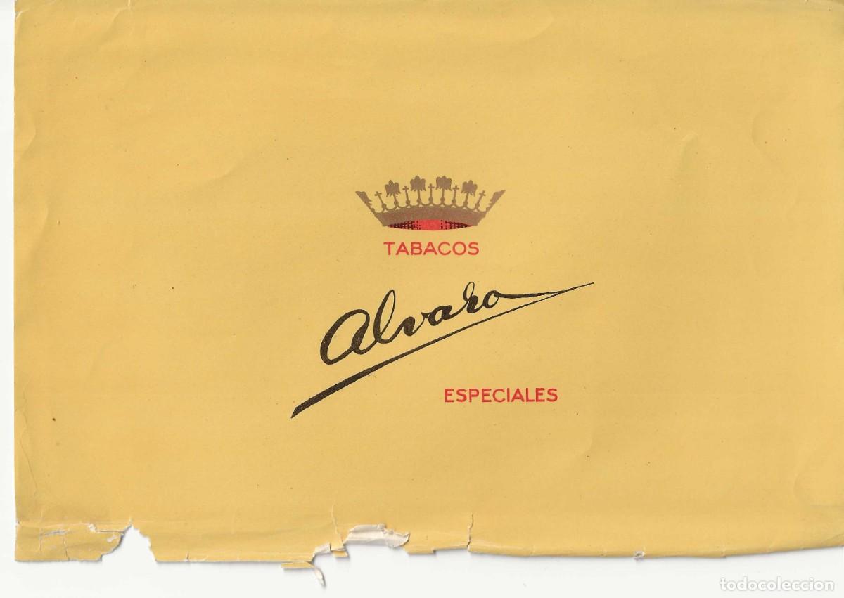 Otros art&iacute;culos de coleccionismo en papel: ANTIGUO ENVOLTORIO / HABILITACI&Oacute;N TABACOS ESPECIALES &Aacute;LVARO &ndash; CUBA