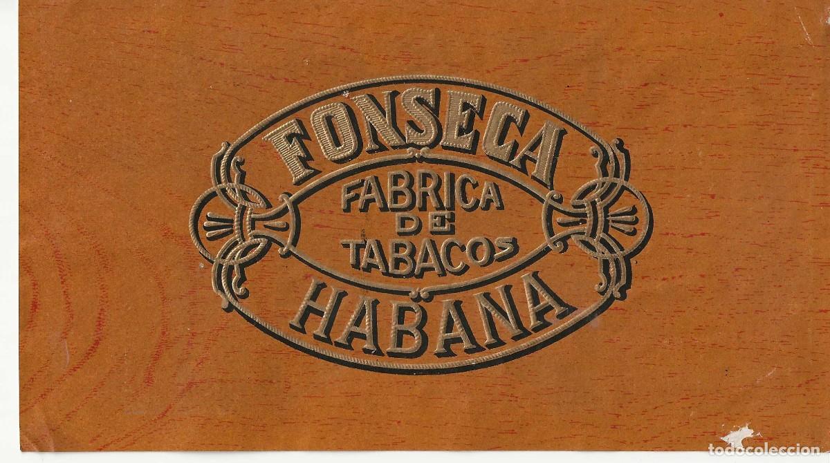Otros art&iacute;culos de coleccionismo en papel: ANTIGUA HABILITACI&Oacute;N FONSECA &ndash; F&Aacute;BRICA DE TABACOS HABANA CUBA &ndash; RELIEVE DORADO