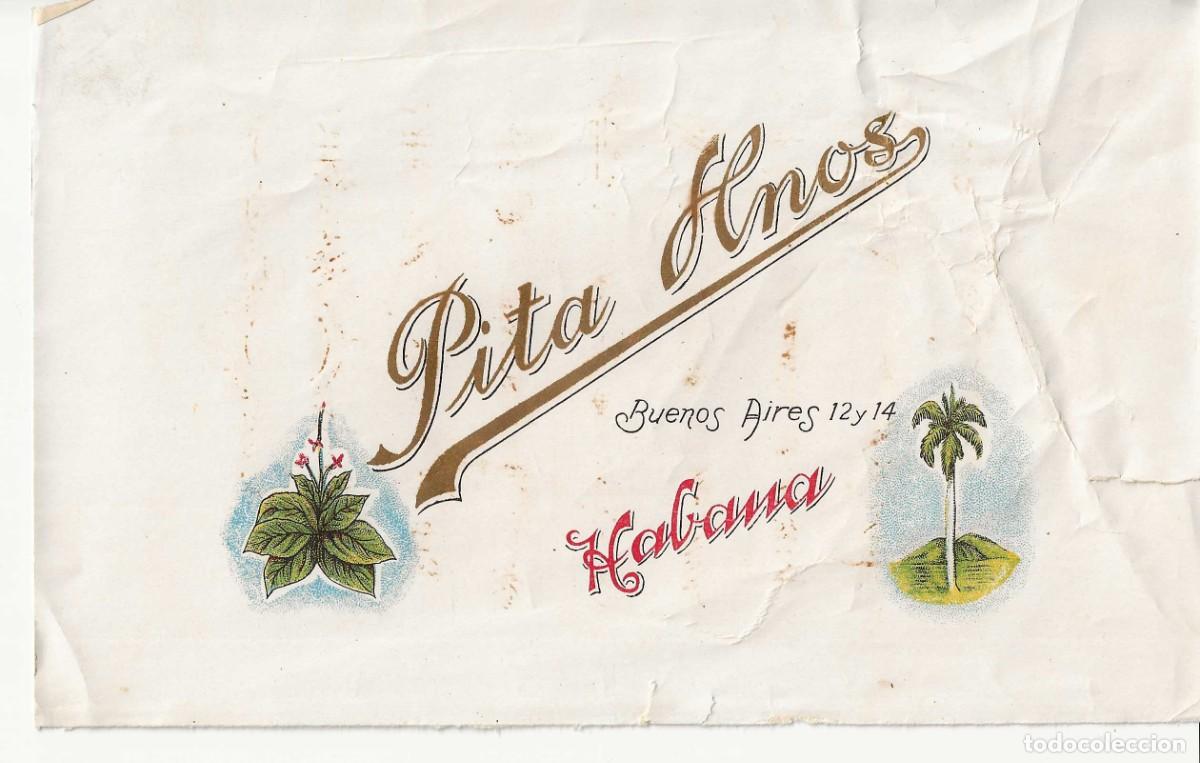 Otros art&iacute;culos de coleccionismo en papel: ANTIGUO ENVOLTORIO TABACOS PITA HNOS. &ndash; HABANA &ndash; BUENOS AIRES &ndash; LITOGRAF&Iacute;A