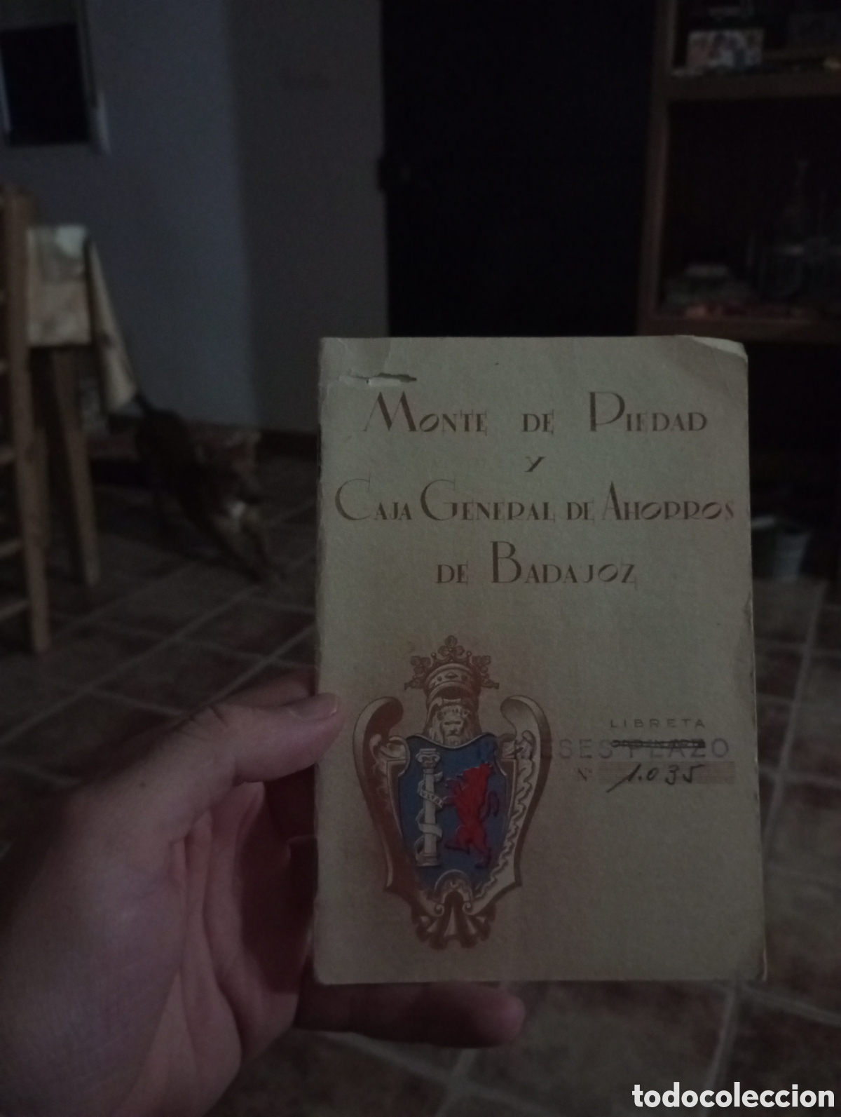 Otros art&iacute;culos de coleccionismo en papel: Cartilla Monte de piedad Caja General de Ahorros de Badajoz