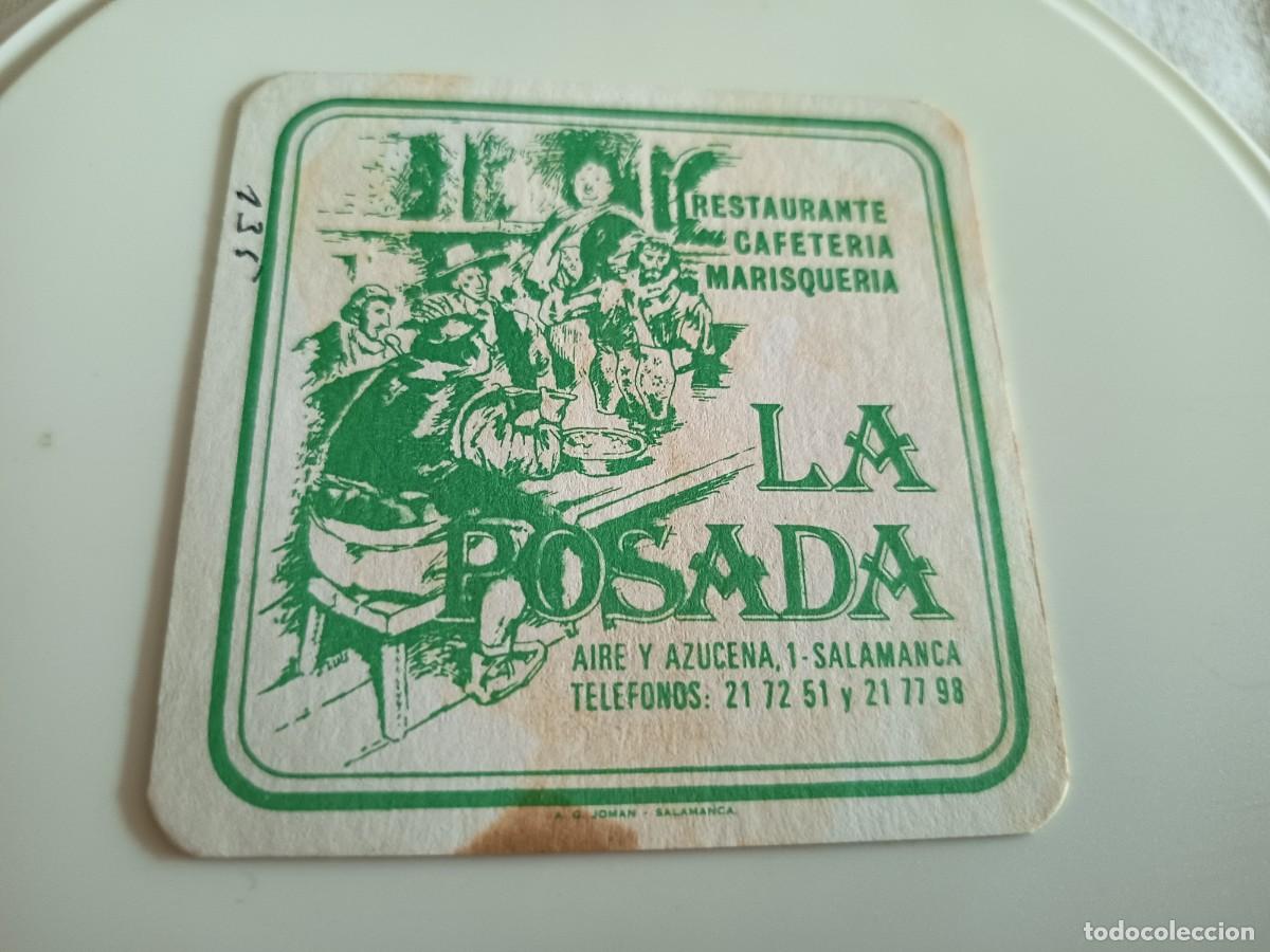 Otros art&iacute;culos de coleccionismo en papel: POSAVASOS RESTAURANTE LA POSADA-SALAMANCA