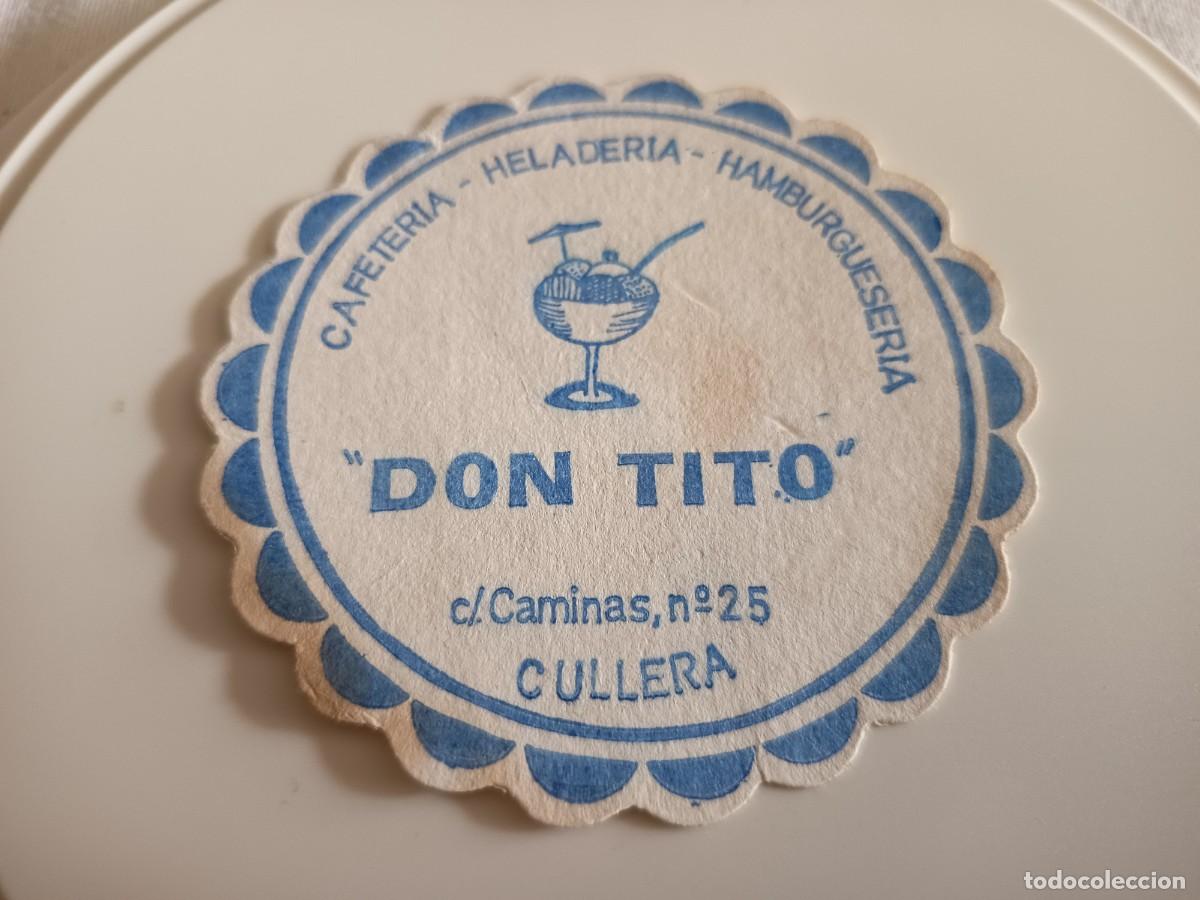 Otros art&iacute;culos de coleccionismo en papel: POSAVASOS CAFETERIA DON TITO-CULLERA-VALENCIA
