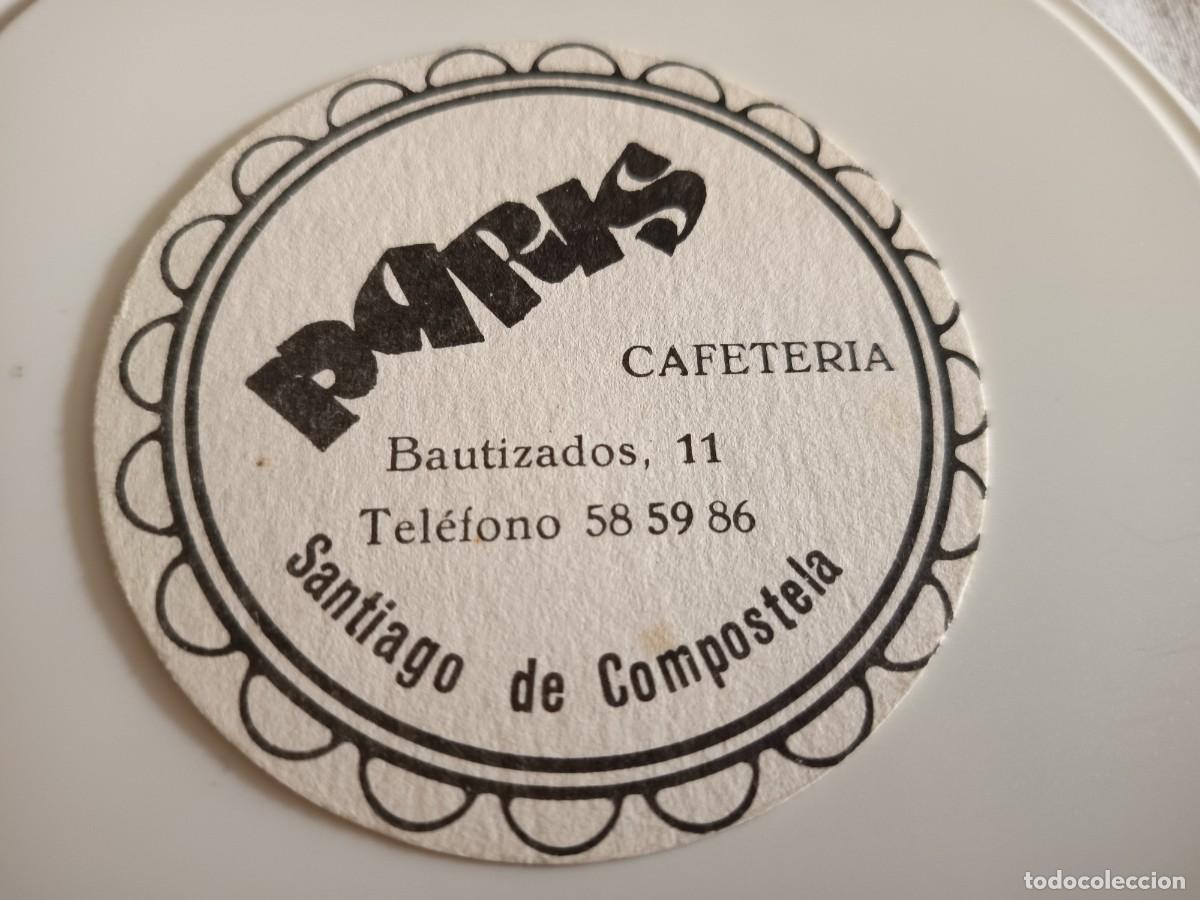 Otros art&iacute;culos de coleccionismo en papel: POSAVASOS CAFETERIA PARIS-SANTIAGO DE COMPOSTELA-CORU&Ntilde;A