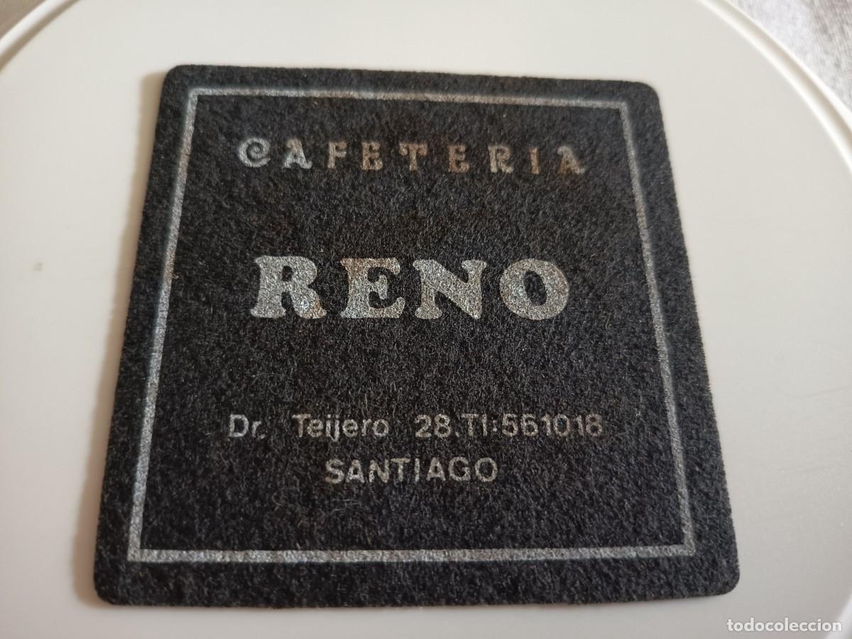Otros art&iacute;culos de coleccionismo en papel: POSAVASOS CAFETERIA RENO-SANTIAGO DE COMPOSTELA-CORU&Ntilde;A