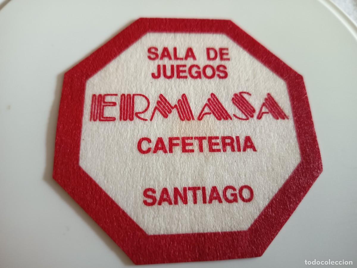 Otros art&iacute;culos de coleccionismo en papel: POSAVASOS CAFETERIA ERMASA-SANTIAGO DE COMPOSTELA-CORU&Ntilde;A