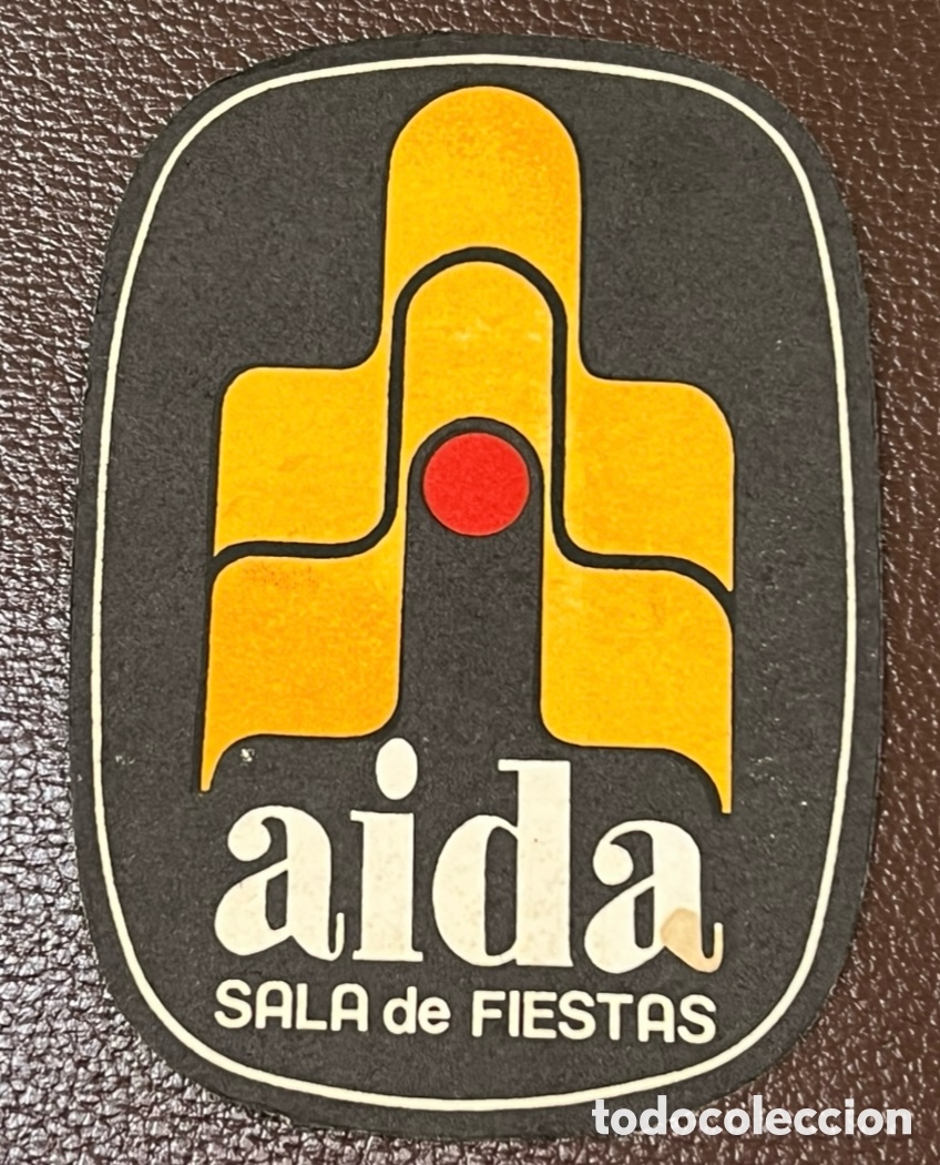 Otros art&iacute;culos de coleccionismo en papel: Posavasos. AIDA. Sala de Fiestas. Zaragoza. A&ntilde;os 70.