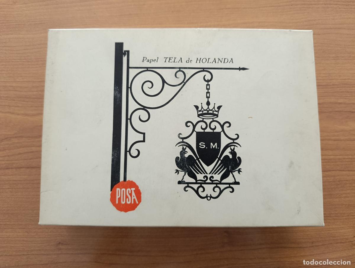 Otros art&iacute;culos de coleccionismo en papel: CAJA COMPLETA DE SOBRES. S M. PAPEL TELA DE HOLANDA. DE TIENDA