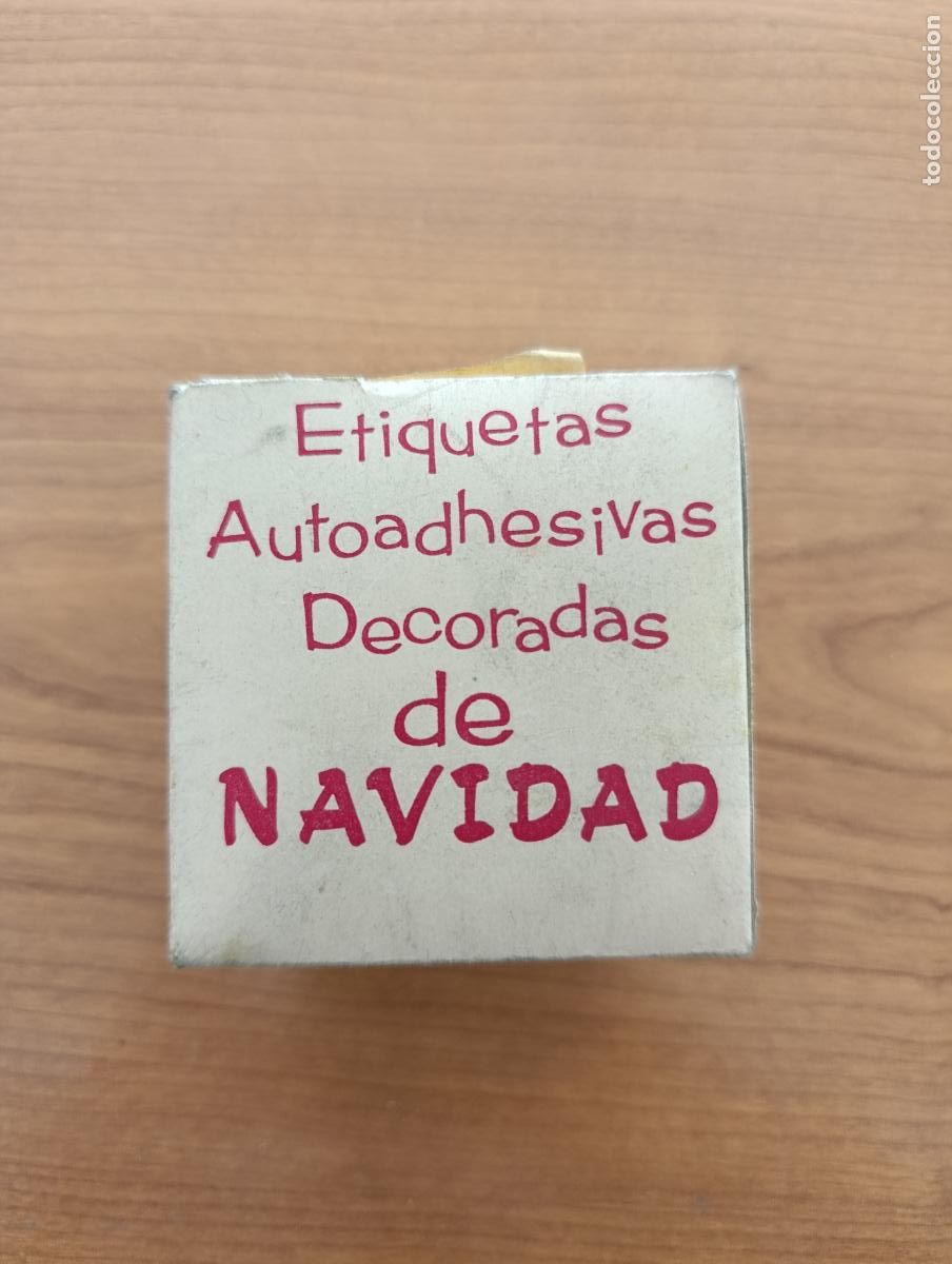 Otros art&iacute;culos de coleccionismo en papel: ETIQUETAS AUTOADHESIVAS DECORADAS DE NAVIDAD. CAJA COMPLETA. DE TIENDA