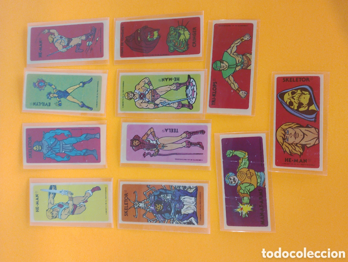 Otros art&iacute;culos de coleccionismo en papel: Cromos Chicles He-Man, chicles