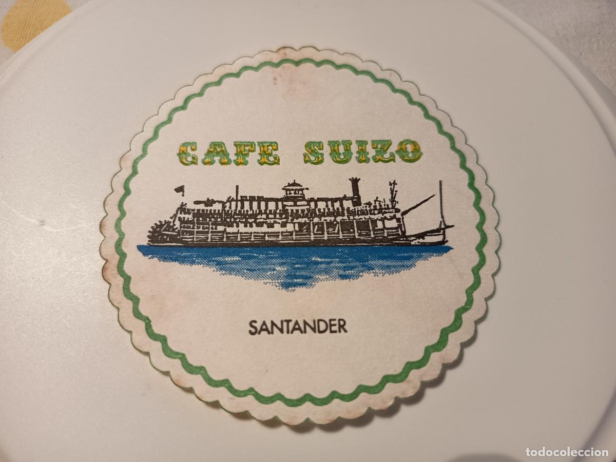 Altri oggetti di carta: POSAVASOS CAFE SUIZO-SANTANDER&ndash;CANTABRIA