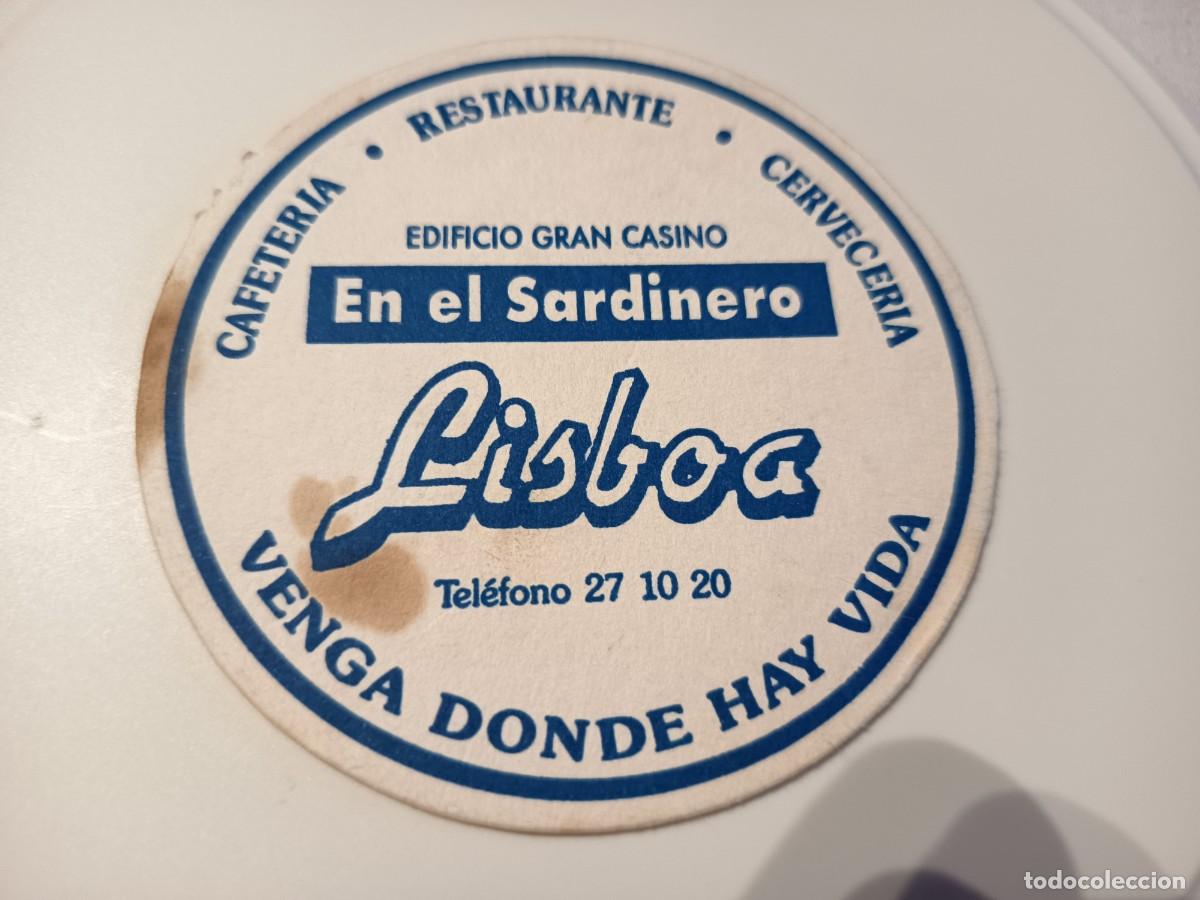Otros art&iacute;culos de coleccionismo en papel: POSAVASOS CAFETERIA LISBOA-EL SARDINERO&ndash;CANTABRIA