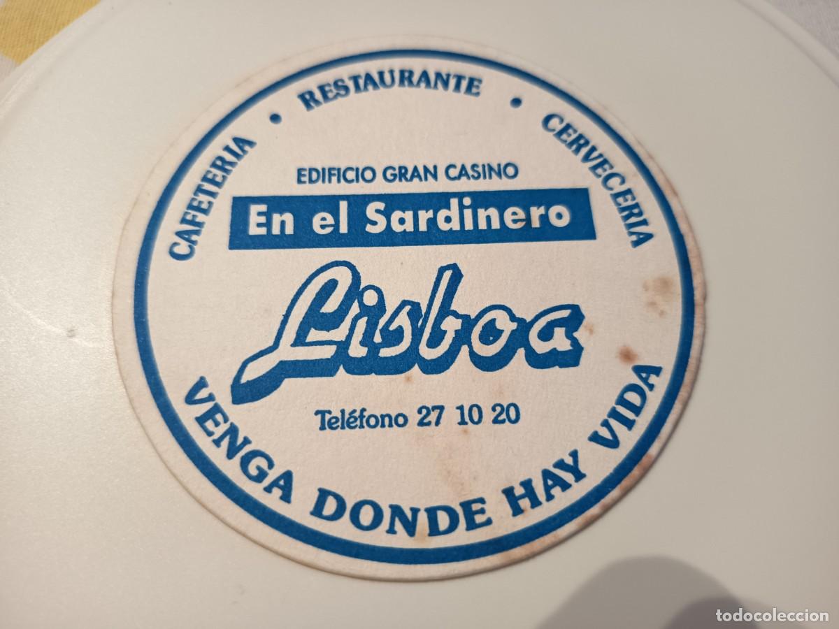 Otros art&iacute;culos de coleccionismo en papel: POSAVASOS CAFETERIA LISBOA-EL SARDINERO&ndash;CANTABRIA