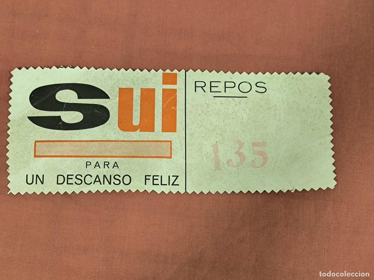 Paper Collecting Others: Etiqueta Publicitaria Antigua Sui Repos &ndash; Para Un Descanso Feliz Vintage