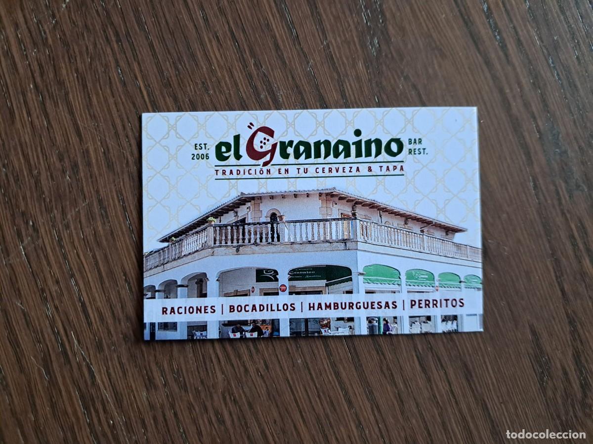 Otros art&iacute;culos de coleccionismo en papel: tarjeta de visita de publicidad, bar restaurante El Granaino, Son Ferriol, Mallorca.