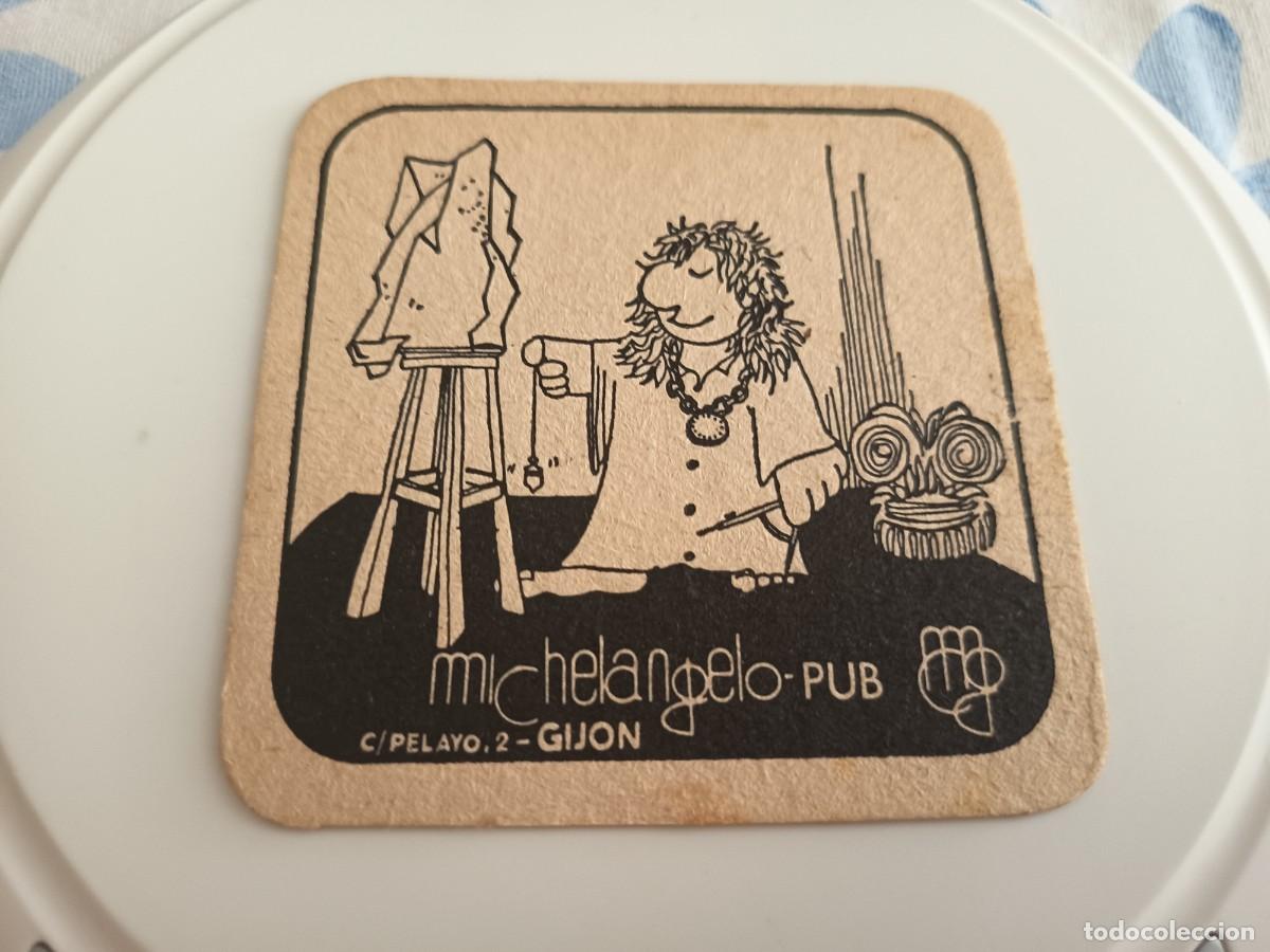 Otros art&iacute;culos de coleccionismo en papel: POSAVASOS PUB MICHELANGELO-GIJON-ASTURIAS