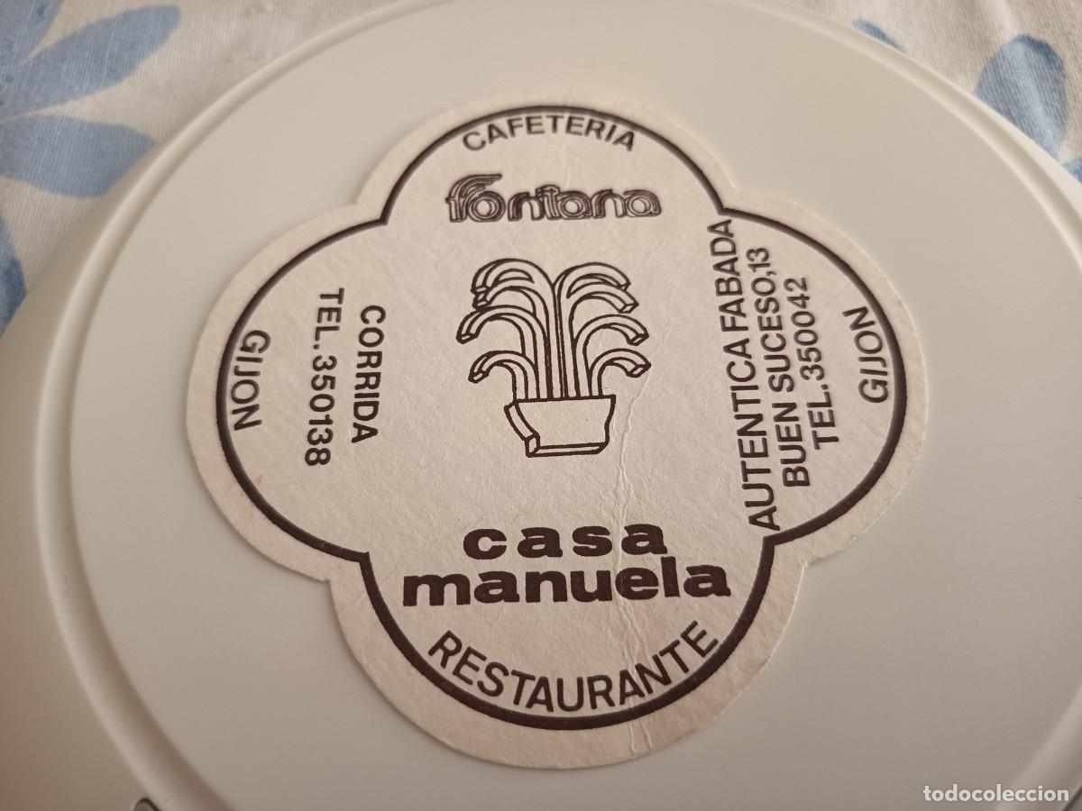 Otros art&iacute;culos de coleccionismo en papel: POSAVASOS CAFETERIA FONTANA-RESTAURANTE CASA MANUELA-GIJON-ASTURIAS