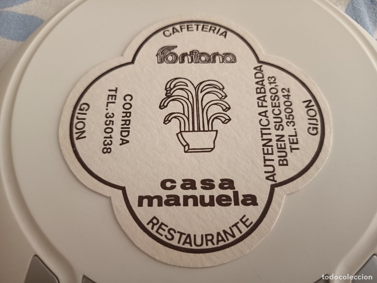 Otros art&iacute;culos de coleccionismo en papel: POSAVASOS CAFETERIA FONTANA-RESTAURANTE CASA MANUELA-GIJON-ASTURIAS