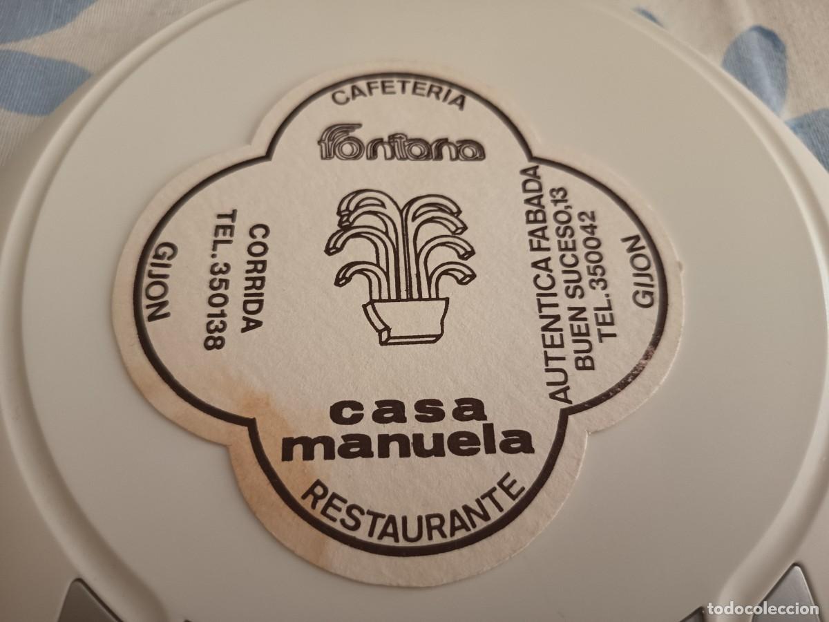 Otros art&iacute;culos de coleccionismo en papel: POSAVASOS CAFETERIA FONTANA-RESTAURANTE CASA MANUELA-GIJON-ASTURIAS