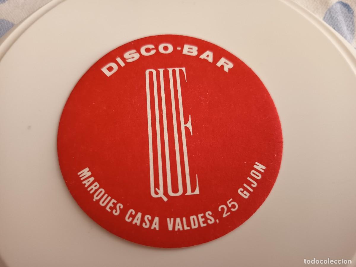 Otros art&iacute;culos de coleccionismo en papel: POSAVASOS DISCO BAR QUE-GIJON-ASTURIAS