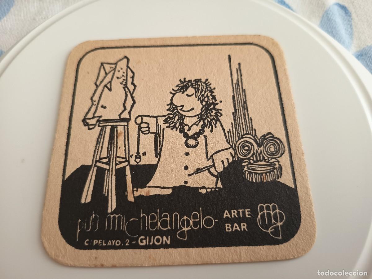 Otros art&iacute;culos de coleccionismo en papel: POSAVASOS PUB MICHELANGELO-GIJON-ASTURIAS