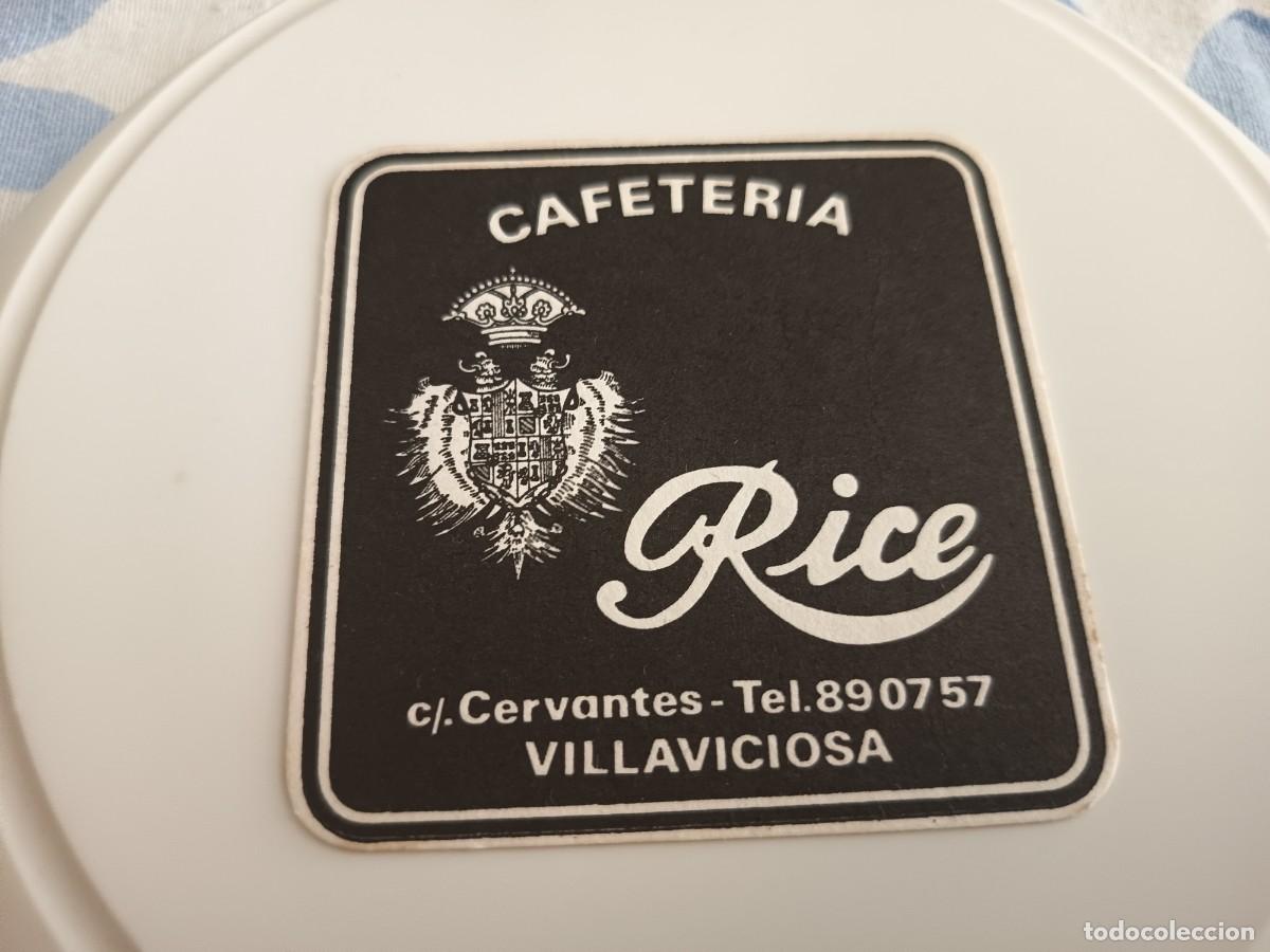 Otros art&iacute;culos de coleccionismo en papel: POSAVASOS CAFETERIA RICE-VILLAVICIOSA-ASTURIAS