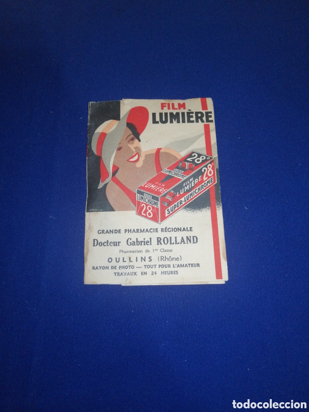 Outros artigos de papel: FUNDA FOTOS FILM LUMIERE PHARMACIE REGIONALE DOCTUR GABRIEL ROLLAND - OULLINS (RHONE) - FRANCE