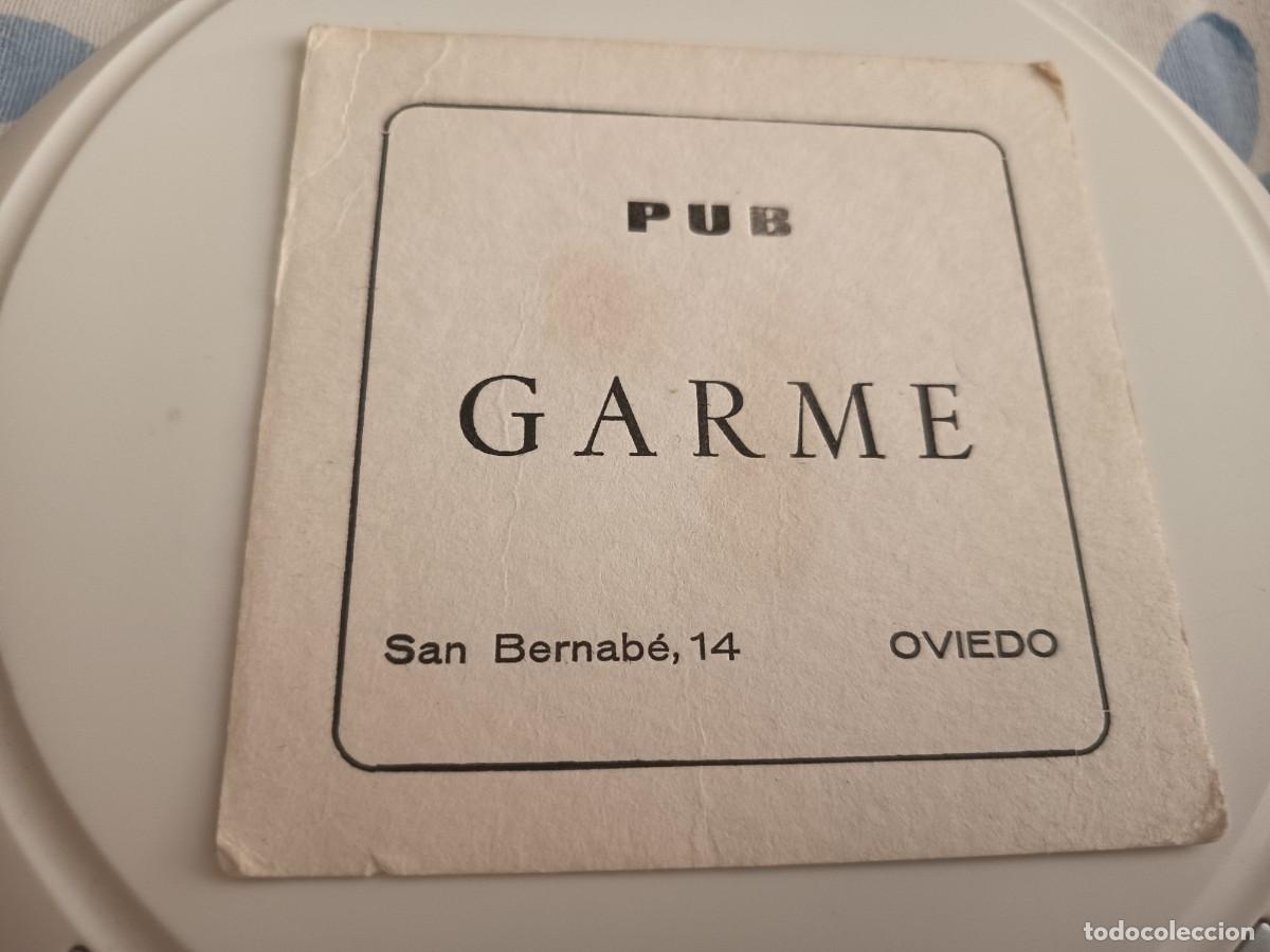 Otros art&iacute;culos de coleccionismo en papel: POSAVASOS PUB GARME-OVIEDO-ASTURIAS