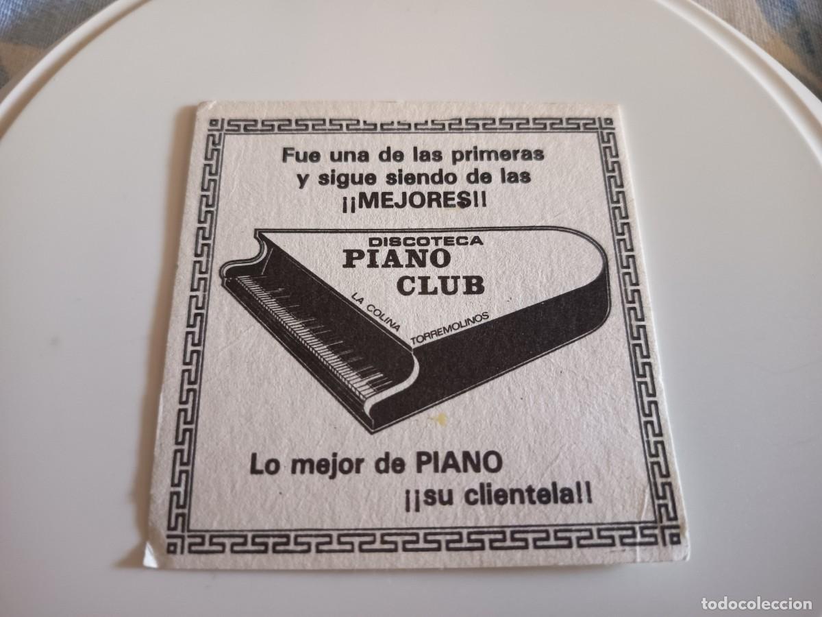 Otros art&iacute;culos de coleccionismo en papel: POSAVASOS DISCOTECA PIANO CLUB-TORREMOLINOS-MALAGA