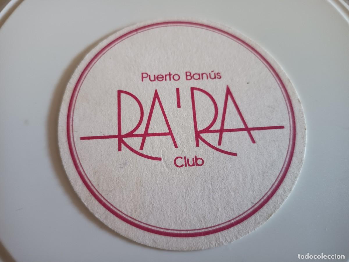 Otros art&iacute;culos de coleccionismo en papel: POSAVASOS CLUB RA RA-PUERTO BANUS-MALAGA