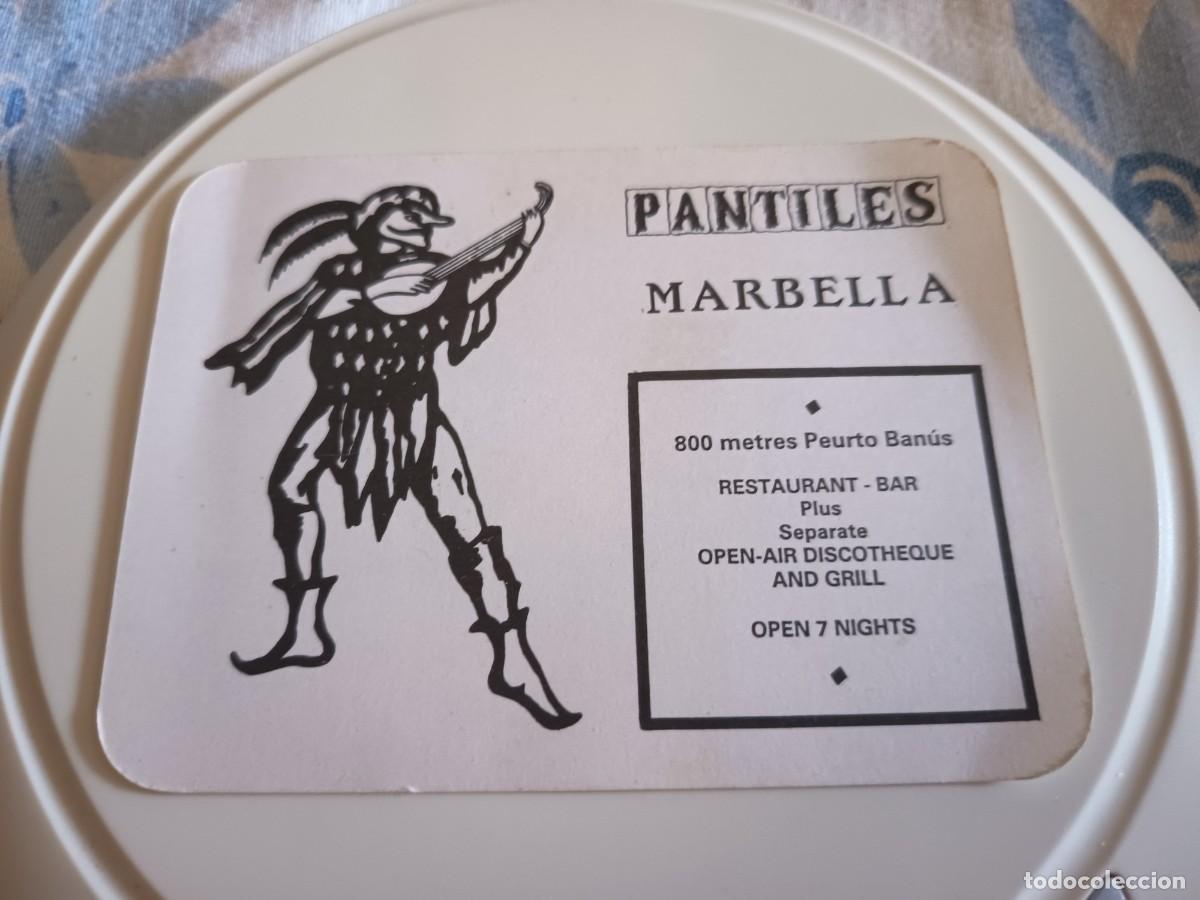 Otros art&iacute;culos de coleccionismo en papel: POSAVASOS RESTAURANTE PANTILES-MARBELLA-MALAGA