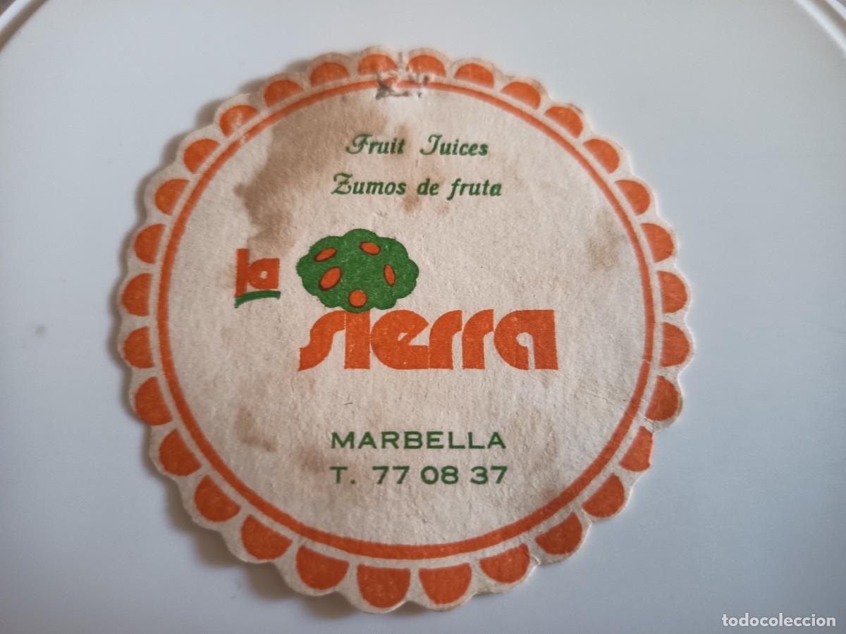 Otros art&iacute;culos de coleccionismo en papel: POSAVASOS ZUMOS LA SIERRA-MARBELLA-MALAGA