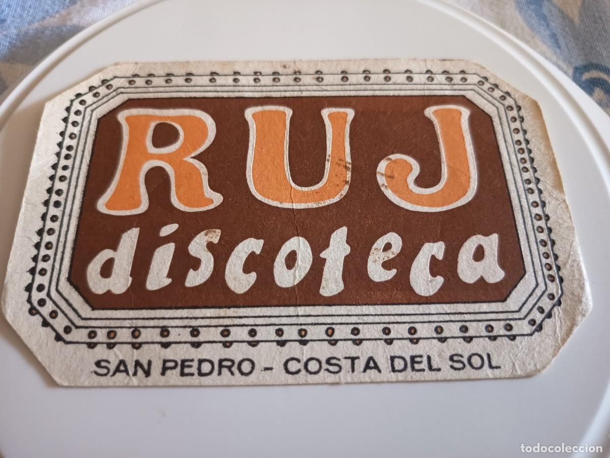 Otros art&iacute;culos de coleccionismo en papel: POSAVASOS DISCOTECA RUJ-SAN PEDRO-MALAGA