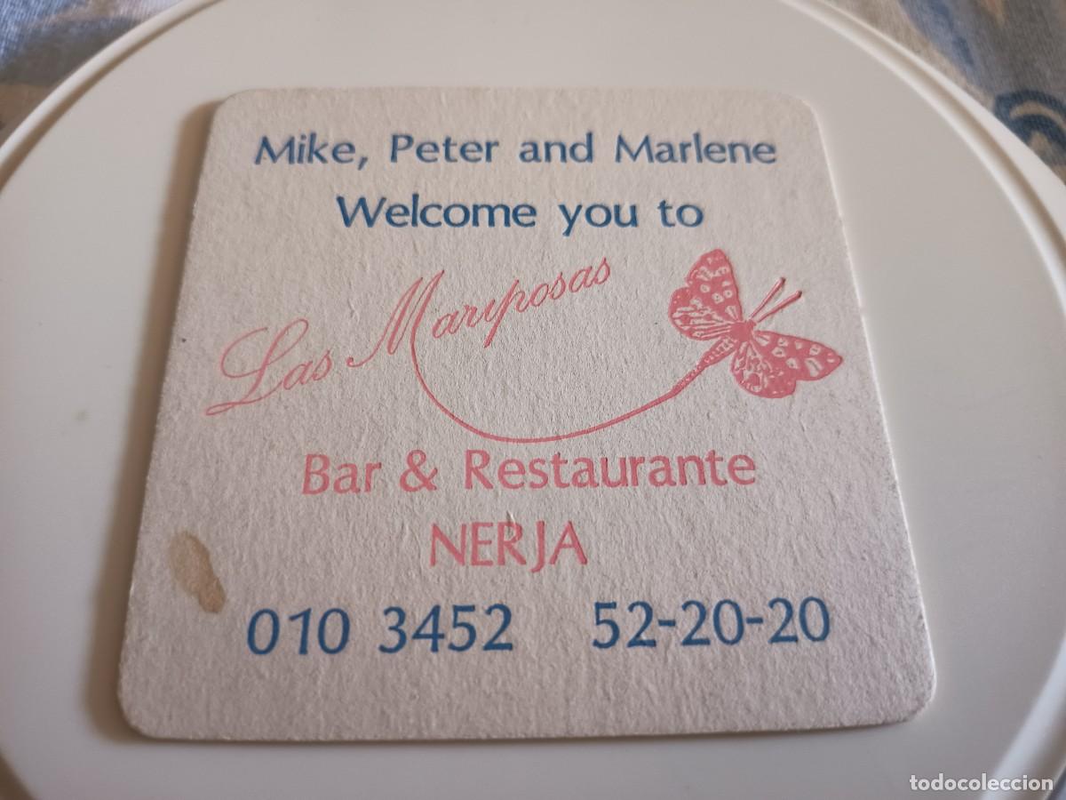 Otros art&iacute;culos de coleccionismo en papel: POSAVASOS BAR RESTAURANTE LAS MARIPOSAS-MALAGA