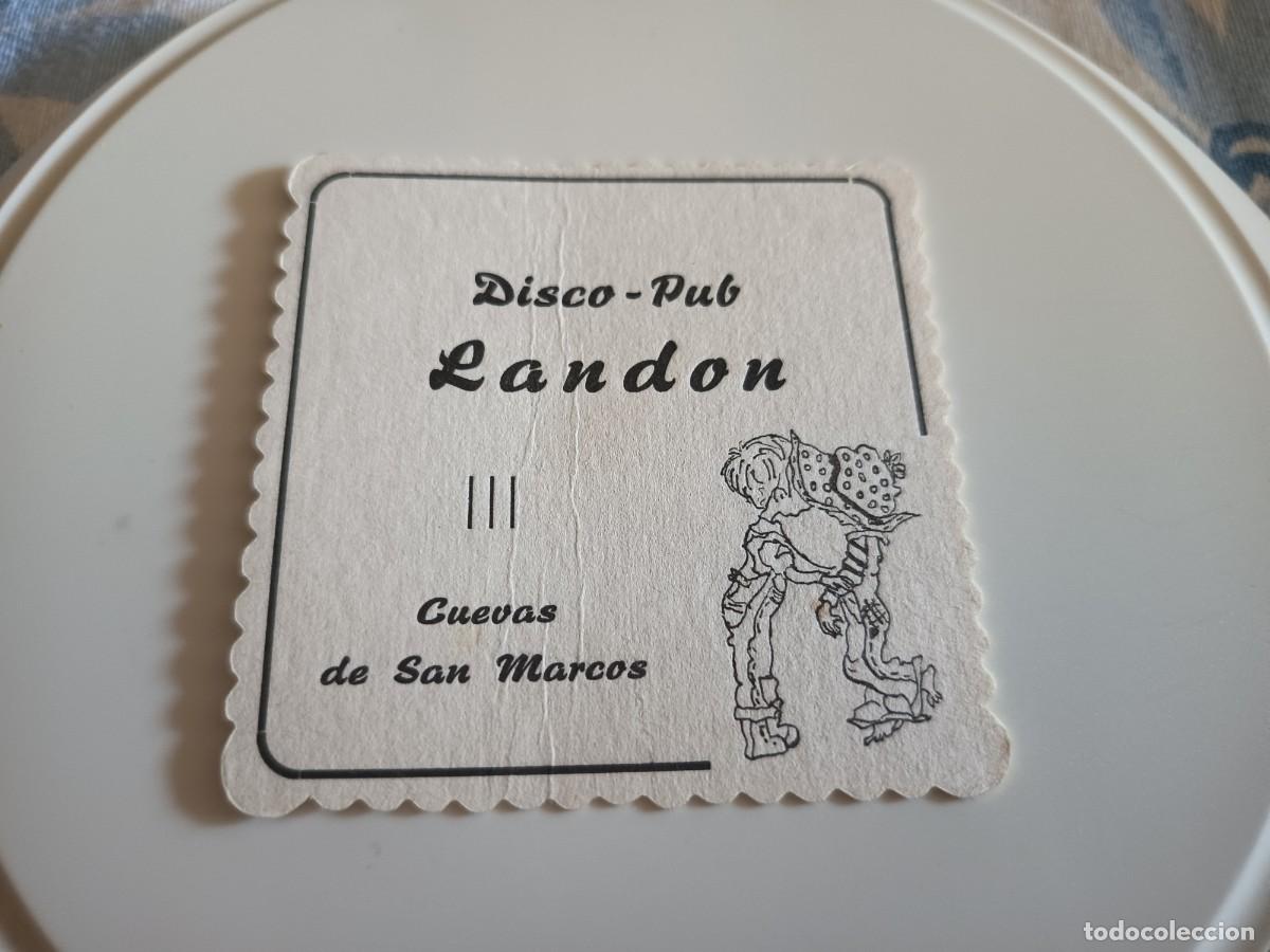 Otros art&iacute;culos de coleccionismo en papel: POSAVASOS DISCO PUB LANDON-CUEVAS DE SAN MARCOS-MALAGA