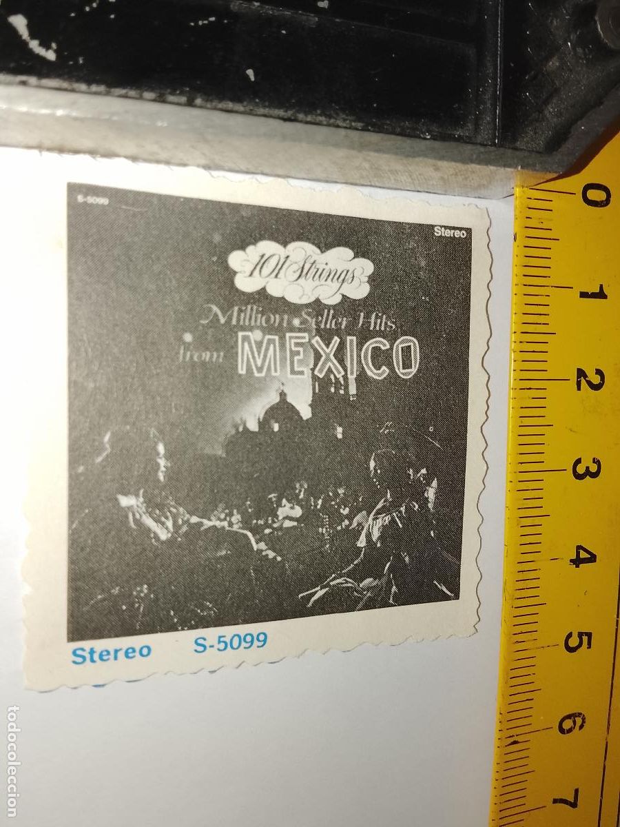 Otros art&iacute;culos de coleccionismo en papel: MUSICA - cromo o similar papel troquelado - CANCIONES MEXICO