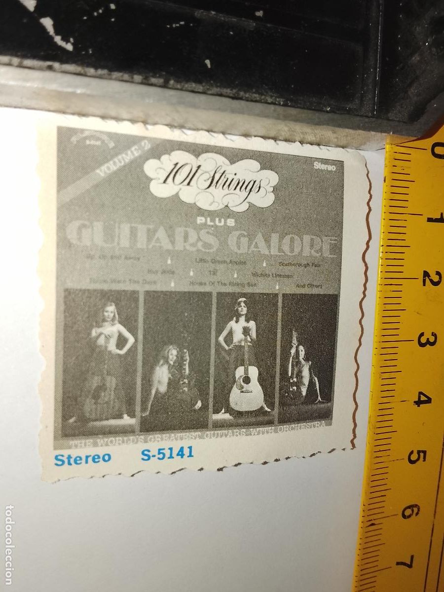 Otros art&iacute;culos de coleccionismo en papel: MUSICA - cromo o similar papel troquelado - GUITARS GALORE
