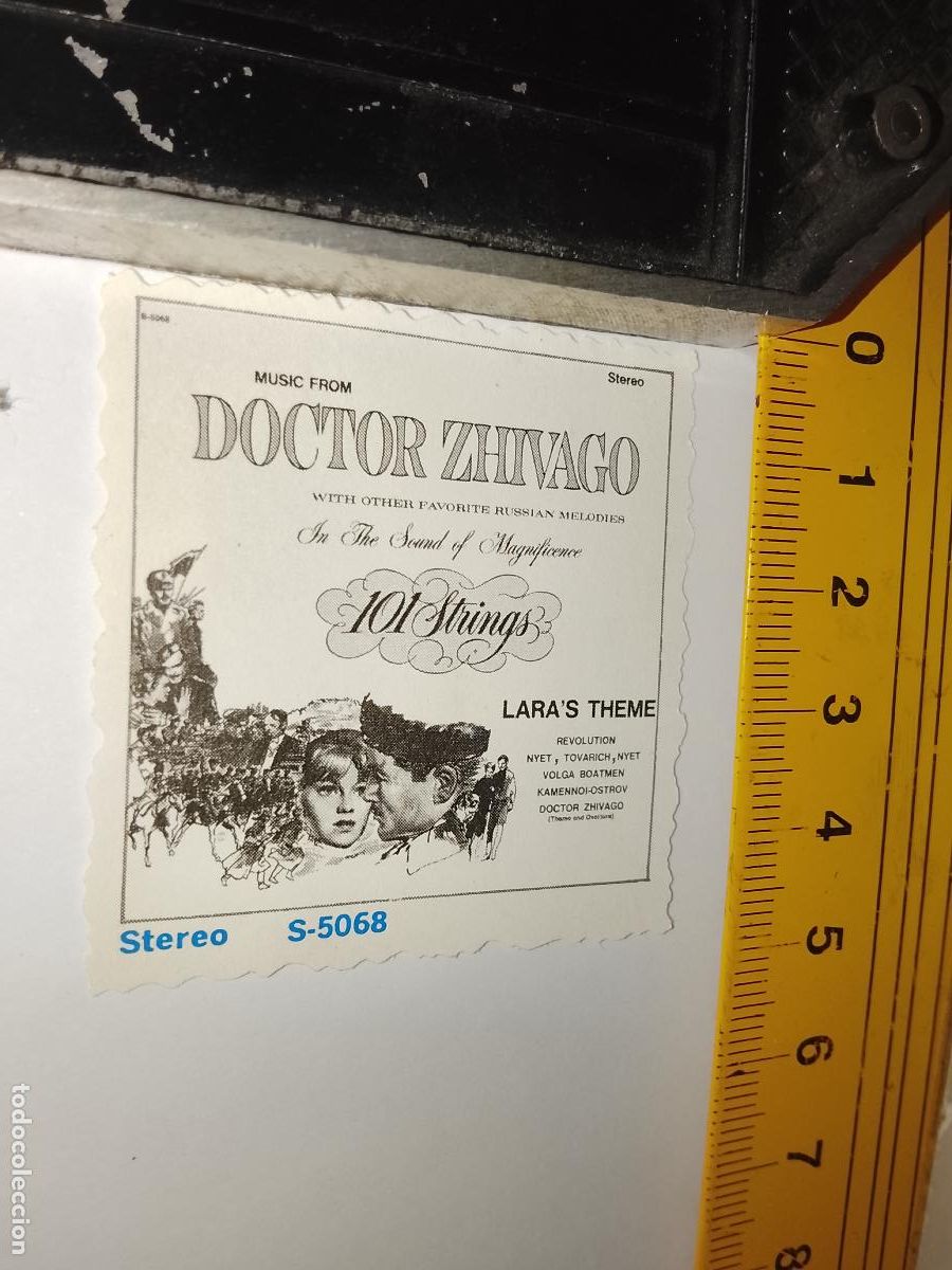 Otros art&iacute;culos de coleccionismo en papel: MUSICA - cromo o similar papel troquelado - DOCTOR ZHIVAGO LARA&acute;S THEME